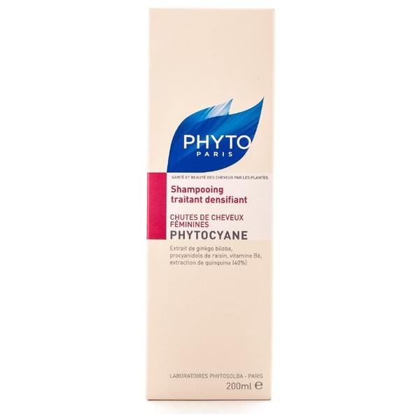 PHYTO шампунь Phytocyane тонизирующий против выпадения волос у женщин