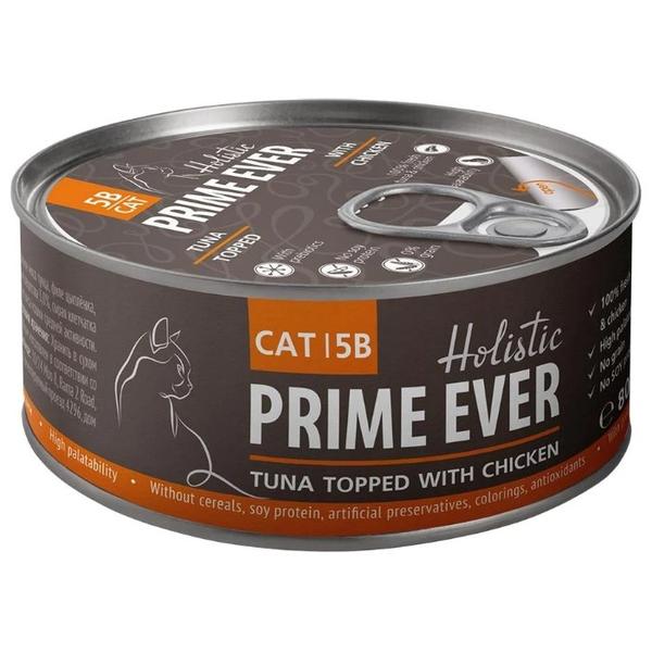 Корм для кошек Prime Ever 5B Тунец с цыпленком в желе