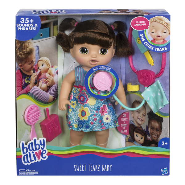 Интерактивная кукла Hasbro Baby Alive Малышка у врача, шатенка, 35 см, C0958
