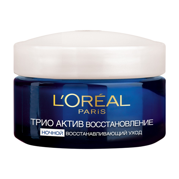 L'Oreal Paris Трио Актив восстановление крем для лица ночной для всех типов кожи
