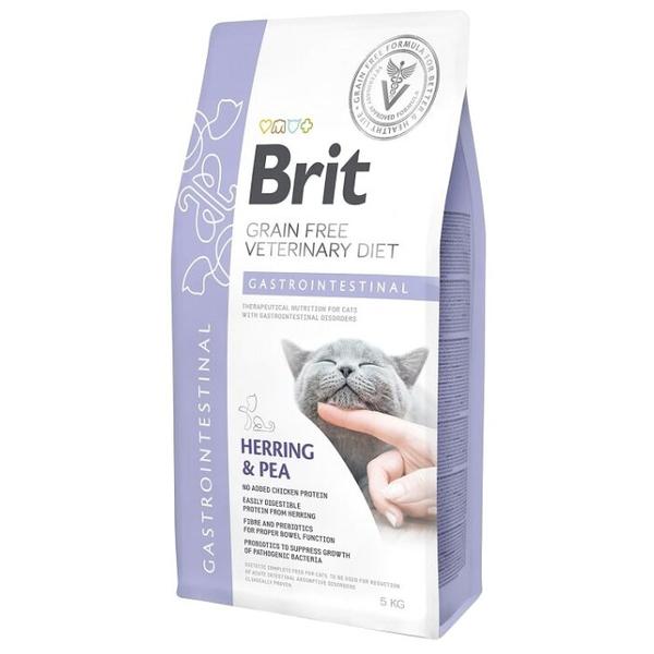 Корм для кошек Brit Veterinary Diet при проблемах с ЖКТ, беззерновой, с сельдью и с горошком