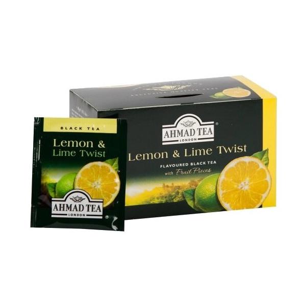 Чай черный Ahmad tea Lemon & Lime twist в пакетиках