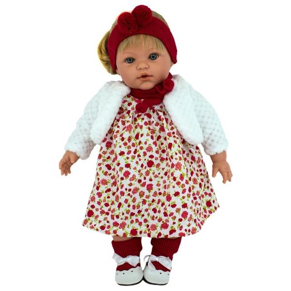 Интерактивная кукла Lamagik Сьюзи в белом полушубке с красным шарфом, 47 см, 47012A