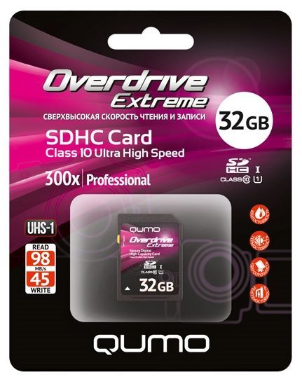 Qumo Overdrive Extreme SDHC Class 10 UHS-I U1