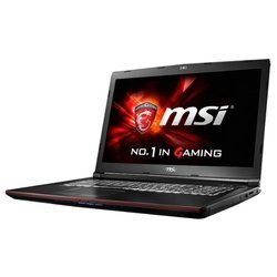 MSI GP72 6QE Leopard Pro (Intel Core i7 6700HQ 2600 MHz/17.3"/1920x1080/8.0Gb/1000Gb/DVD-RW/NVIDIA GeForce GTX 950M/Wi-Fi/Bluetooth/Win 10 Home)