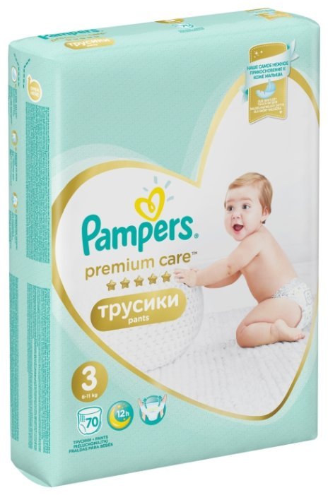 Pampers Premium Care трусики 3 (6-11 кг) 70 шт.