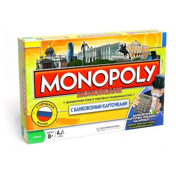 Настольная игра Monopoly Россия с банковскими картами 6141