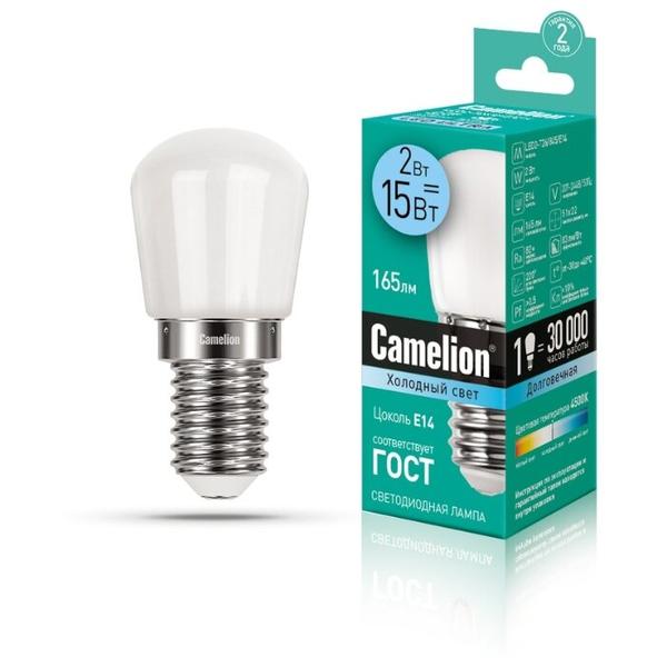 Лампа светодиодная Camelion 13154, E14, T26, 2Вт