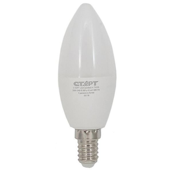 Лампа светодиодная СТАРТ LEDCandle, E14, 7Вт