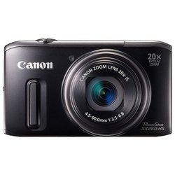 Canon PowerShot SX260 HS (black 12.1Mpix Zoom20x 3" 1080 SDHC GPS NB-6L)
