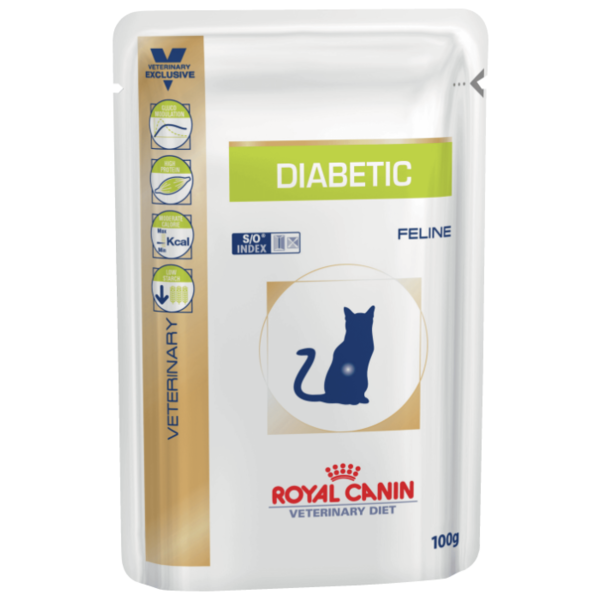 Корм для кошек Royal Canin при сахарном диабете 100 г (кусочки в желе)