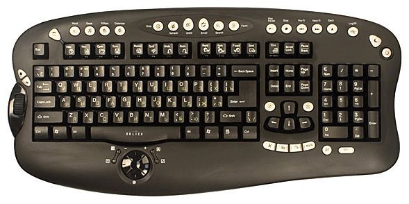 Oklick 770 L Multimedia Keyboard Black USB+PS/2