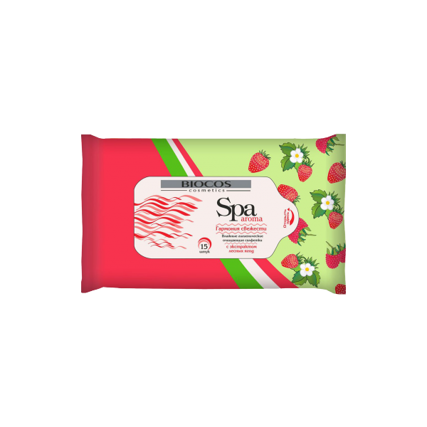 Влажные салфетки BioCos SPA Aroma универсальные С экстрактом лесных ягод