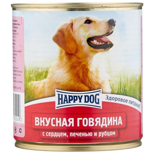 Корм для собак Happy Dog NaturLine говядина, сердце, печень, рубец 750г