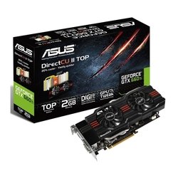 Asus GeForce GTX 660 GTX660-DC2T-2GD5 (1072Mhz, PCI-E 3.0, 2048Mb, 6108Mhz, 192 bit, 2xDVI, HDMI, HDCP)