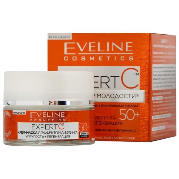 Крем-маска Eveline Cosmetics Expert C с эффектом лифтинга Упругость и регенерация 50+ 50 мл