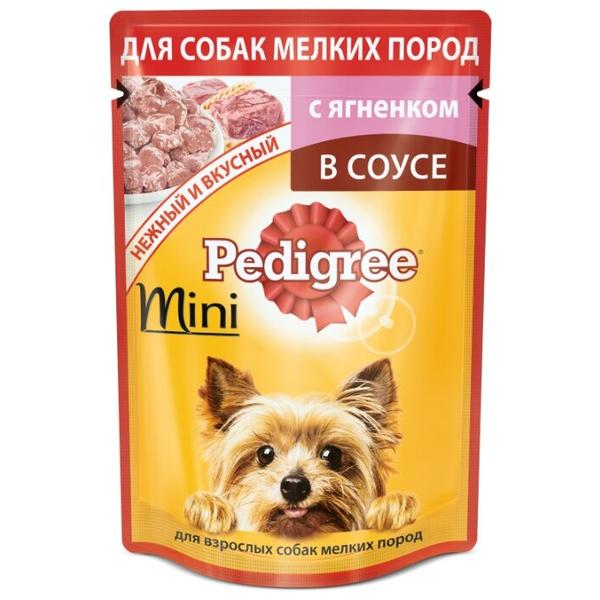 Корм для собак Pedigree для здоровья кожи и шерсти, для здоровья костей и суставов, ягненок 85г (для мелких пород)