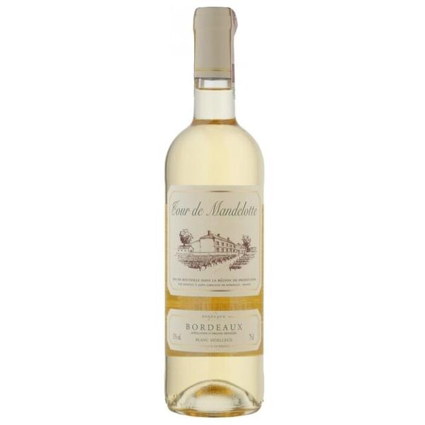 Вино Tour de Mandelotte Bordeaux AOP Blanc Moelleux 0.75 л