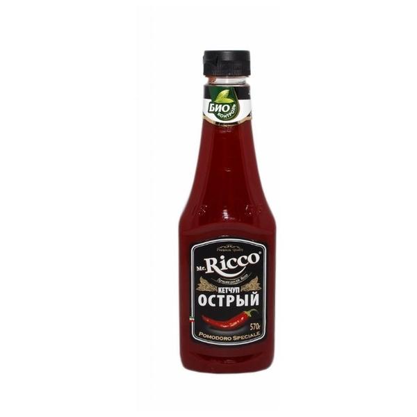 Кетчуп Mr.Ricco Острый organic с перцем чили и чесноком, пластиковая бутылка