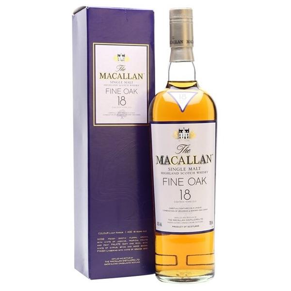 Виски Macallan Fine Oak 18 лет, 0.7 л, подарочная упаковка