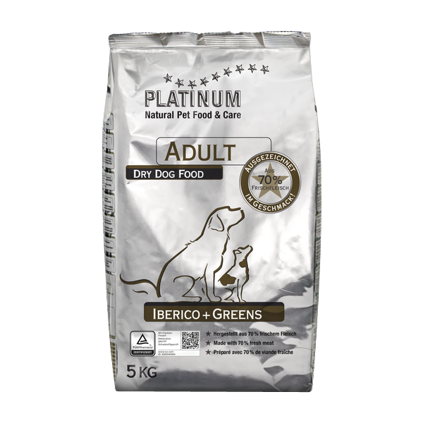 Корм для собак PLATINUM Adult Dog Iberico + Greens